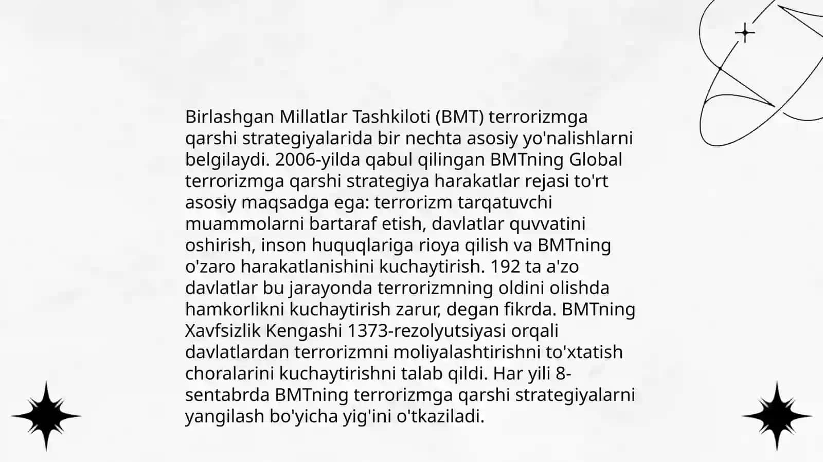 Xalqaro tashkilotlarning terrorizmga qarshi kurashining ahamiyati 4