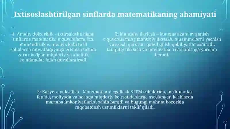 Ixtisoslashtirilgan BoshlangʻIch Sinflarda Matematika OʻQitish 4