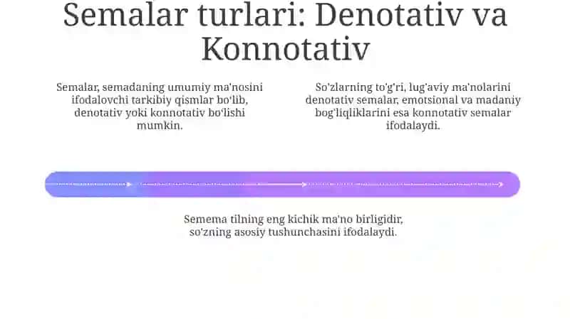 Semema va nutqiy ma'no.Sema va uning turlari 4
