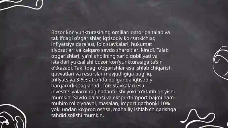 Bozor konyekturasi haqida tushuncha 4