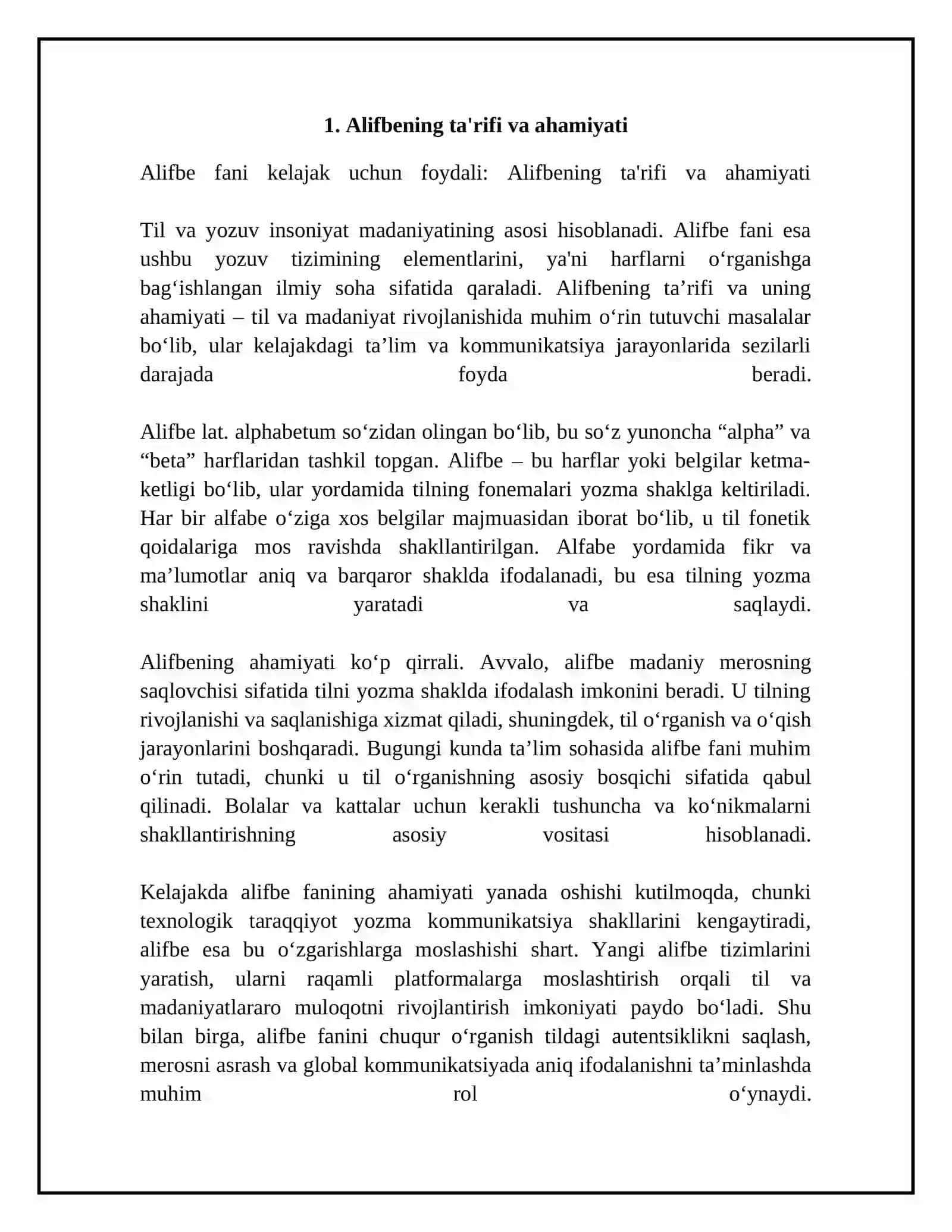 Alifbe fani kelajak uchun foydali 4