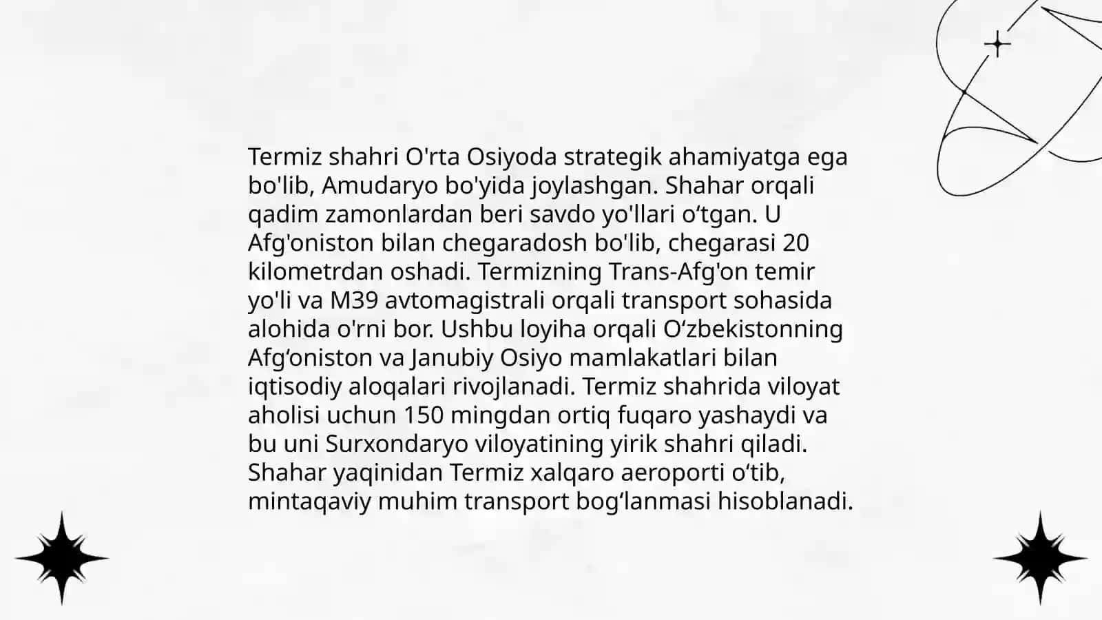 Termiz shahri, uning siyosiy roli va rivojlanishi 4