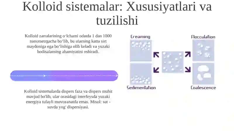 Dispers sistemalar va kolloid sistemalar barqarorligining asoslari 4