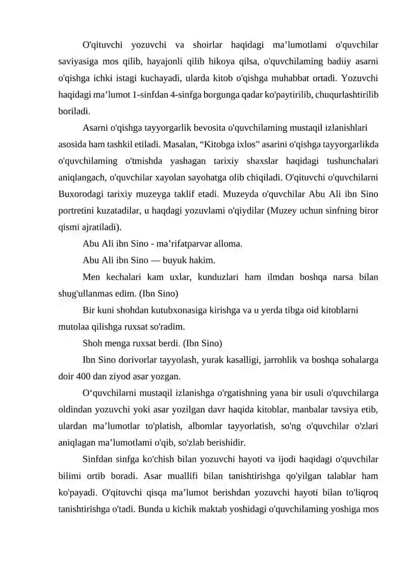 Asar matni bilan tanishish 4