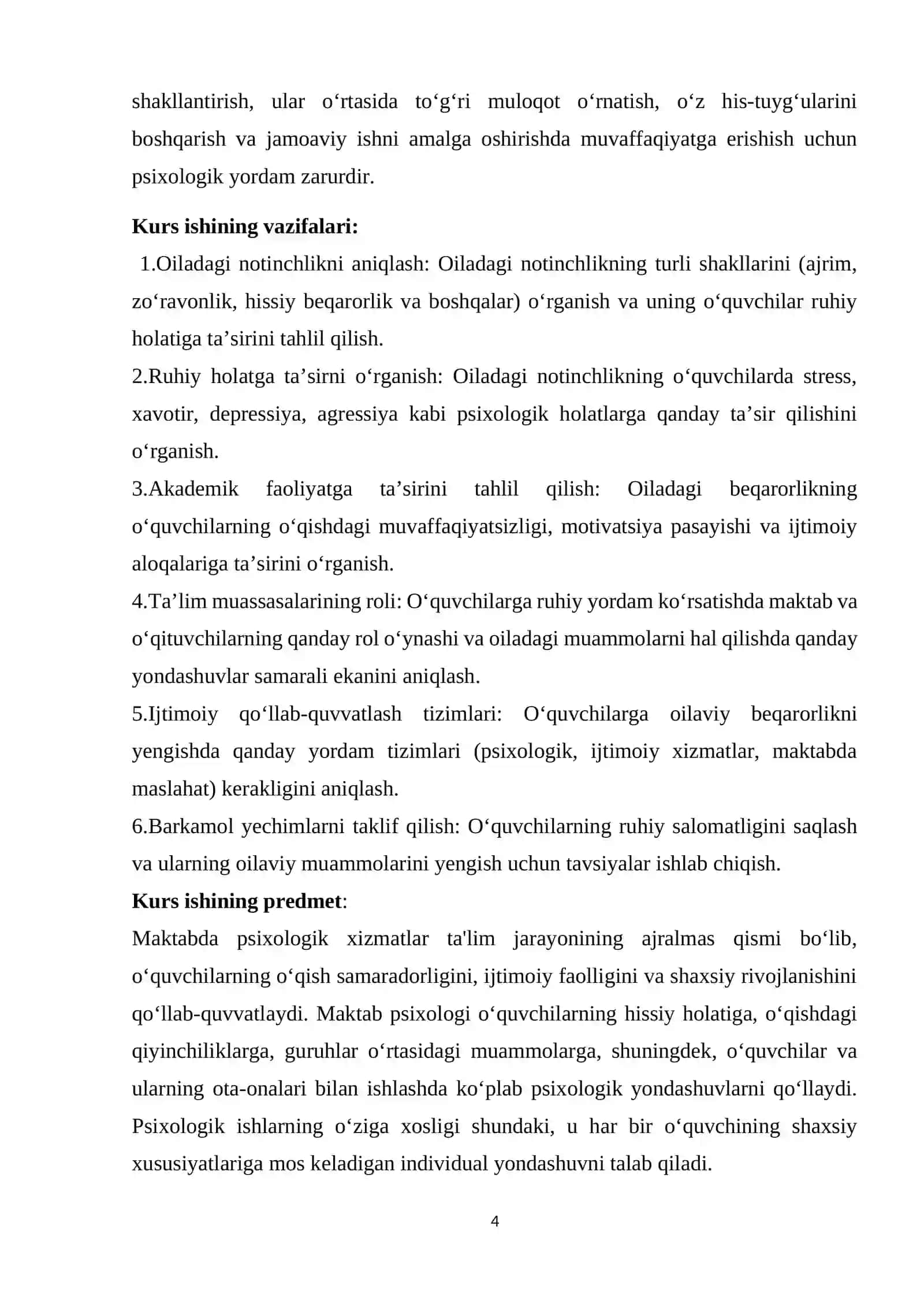 KURS ISHI "Himoyaga tavsiya etilsin" 4