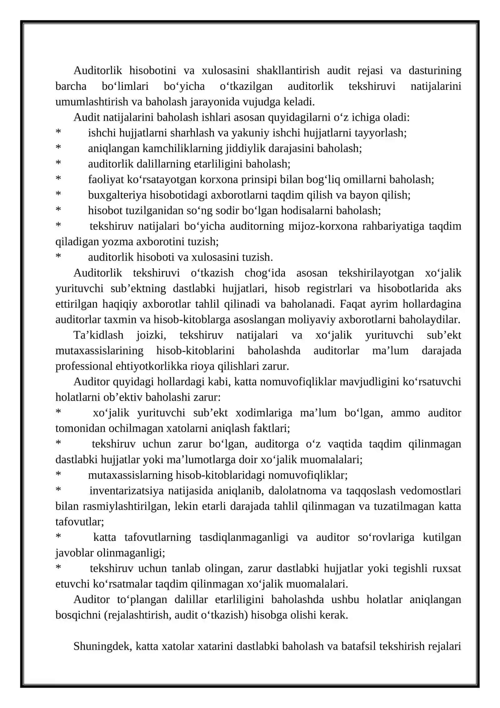 Ijobiy va Salbiy Auditorlik Hulosasini Tuzish 4