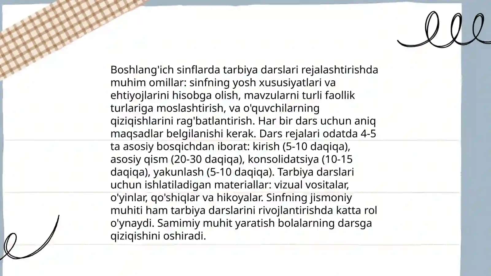 1-2sinflarda tarbiya darslarni oʻrgatish metodikasi 4