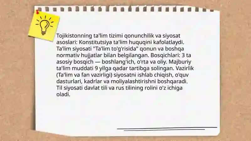 Tojikistonning ta‘lim tizimi 4