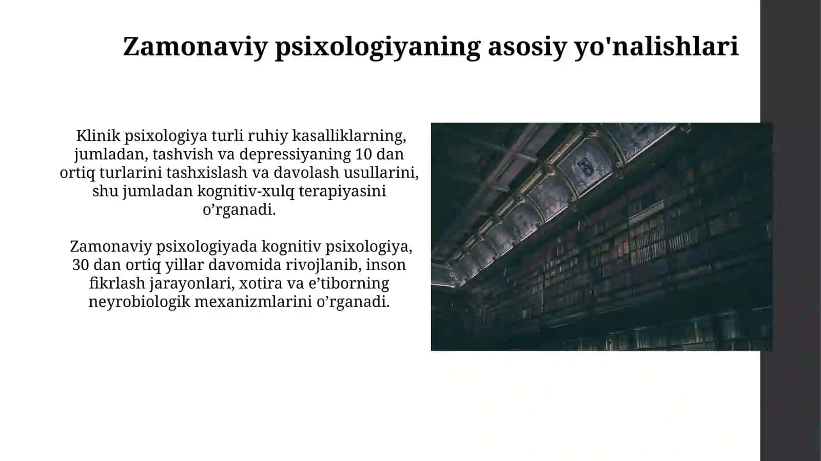 Psixologiya fanini zamonaviy fanlar tizimidagi oʻrni 4