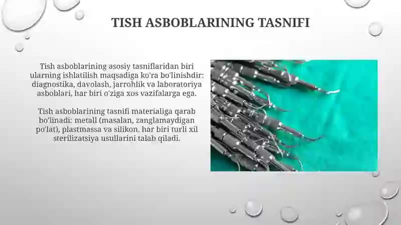 Plombirovka materiallarini aralashtirish va joylashtirish uchun ishlatiladigan asboblar 4