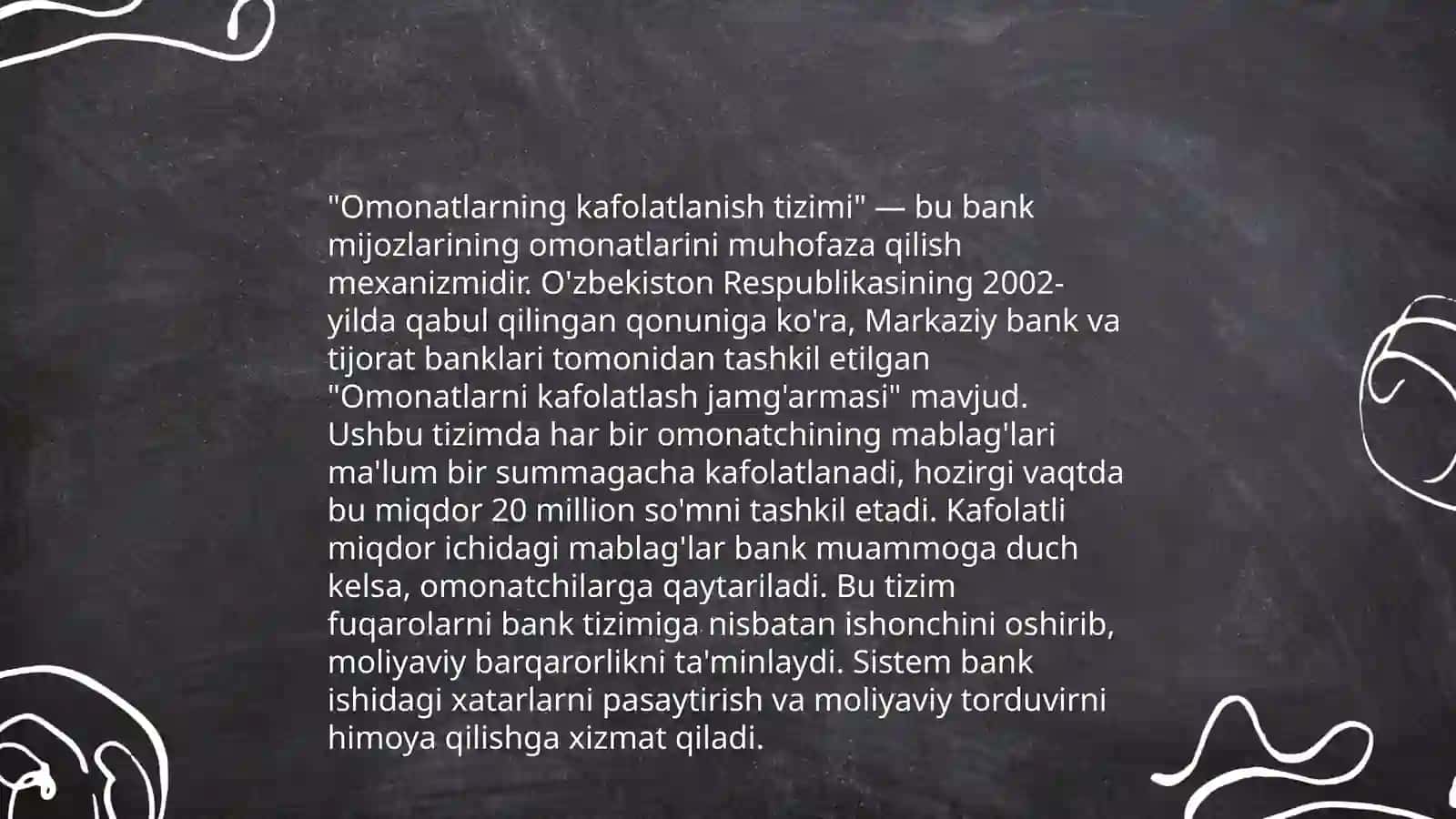 Aholi omonatlarini kafolatlashning huquqiy asoslari 4