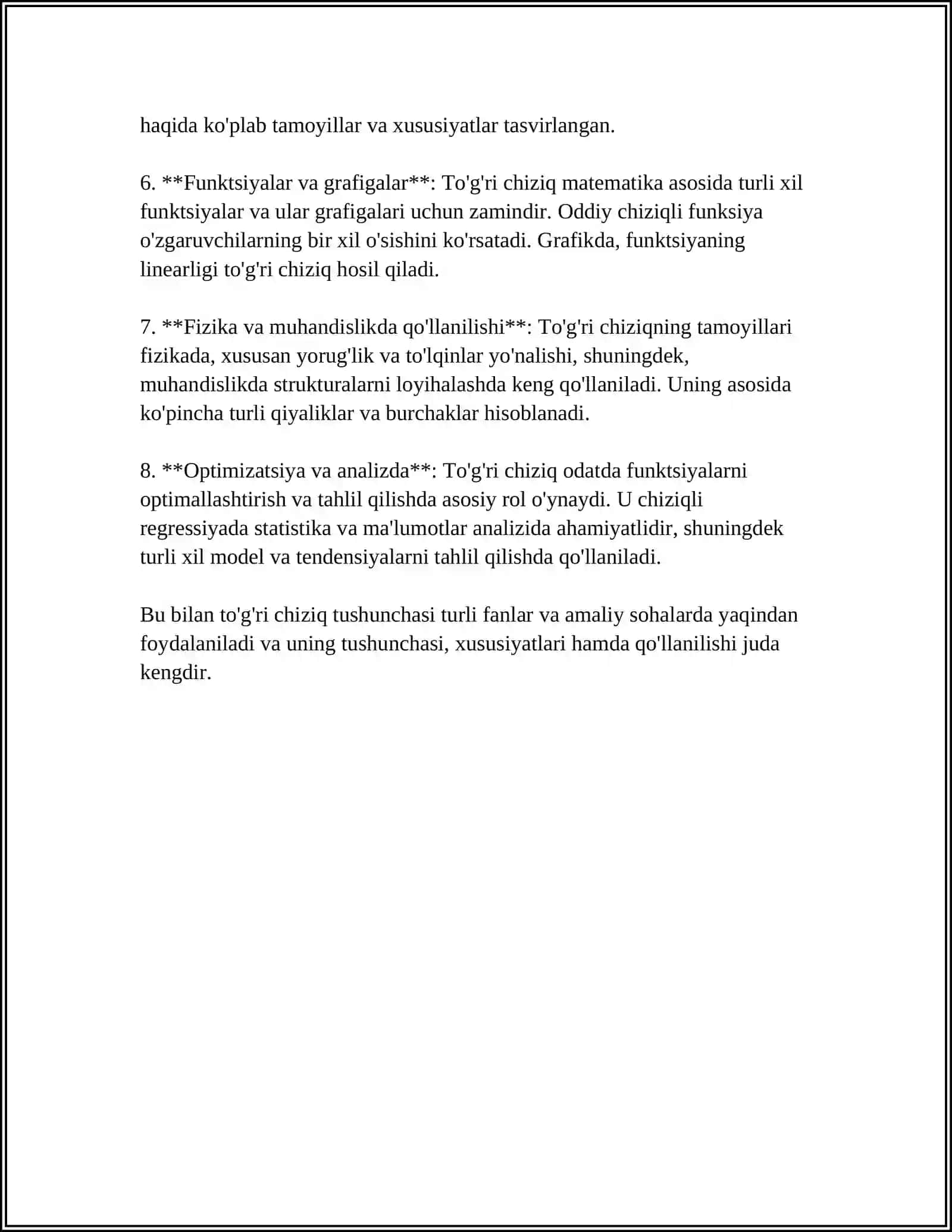 TO'G'RI CHIZIQLARNING DASTA TENGLIGI 4