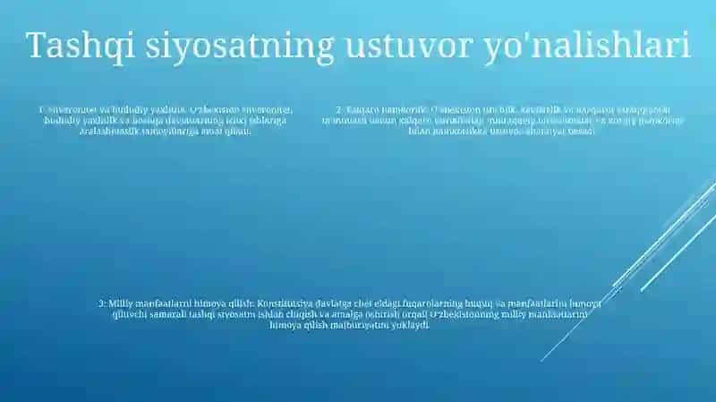 Oʻzbekiston Respublikasi Konstitutsiyasi 4 Bob Tashqi Siyosati 4