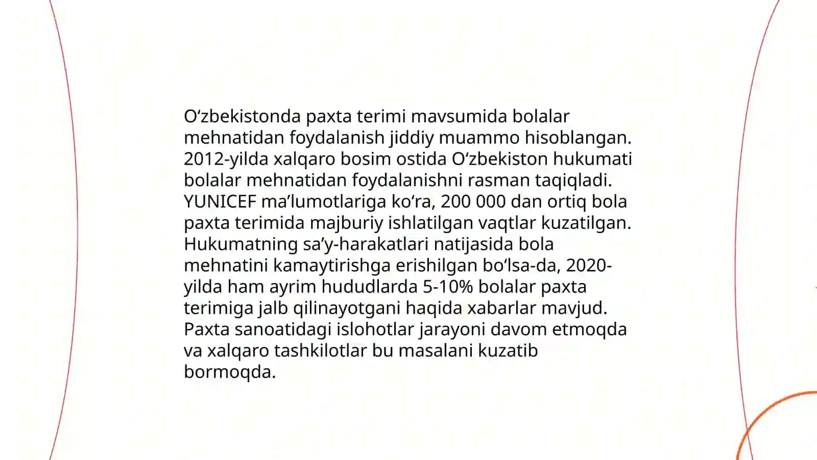 Oʻzbekistonda paxta ishi va uning oqibatlari 4