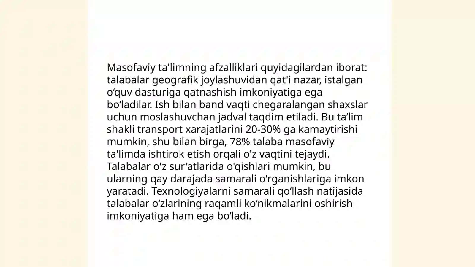 Masofaviy ta'lim platformalari va ulardan foydalanish 4