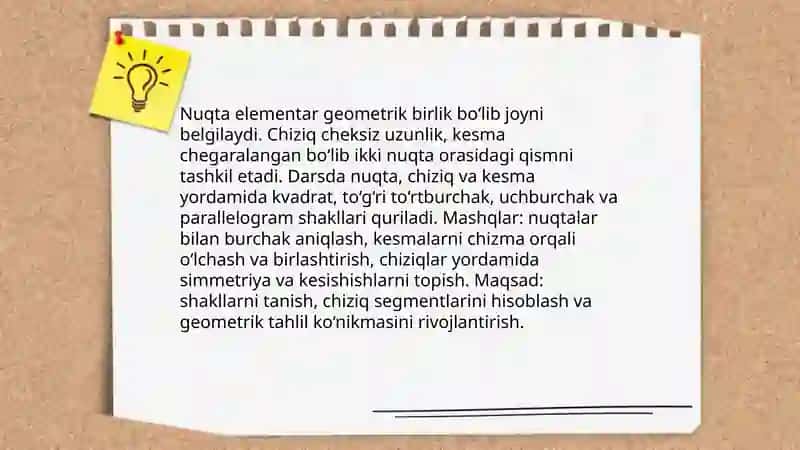 Boshlangʻich sinf matematika darslarida yassi shakllarni oʻrganish 4