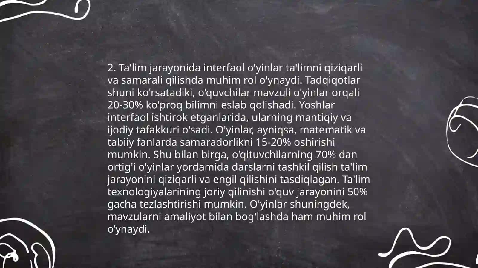 Pedagogik haqida tushumcha va piredmetli ôyinlar 4