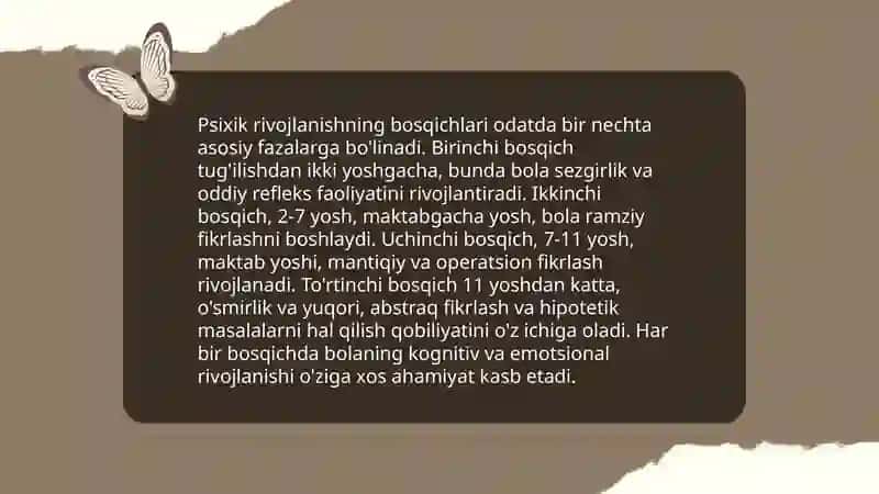 Psixik rivojlanishning asosiy qonuniyatlari 4