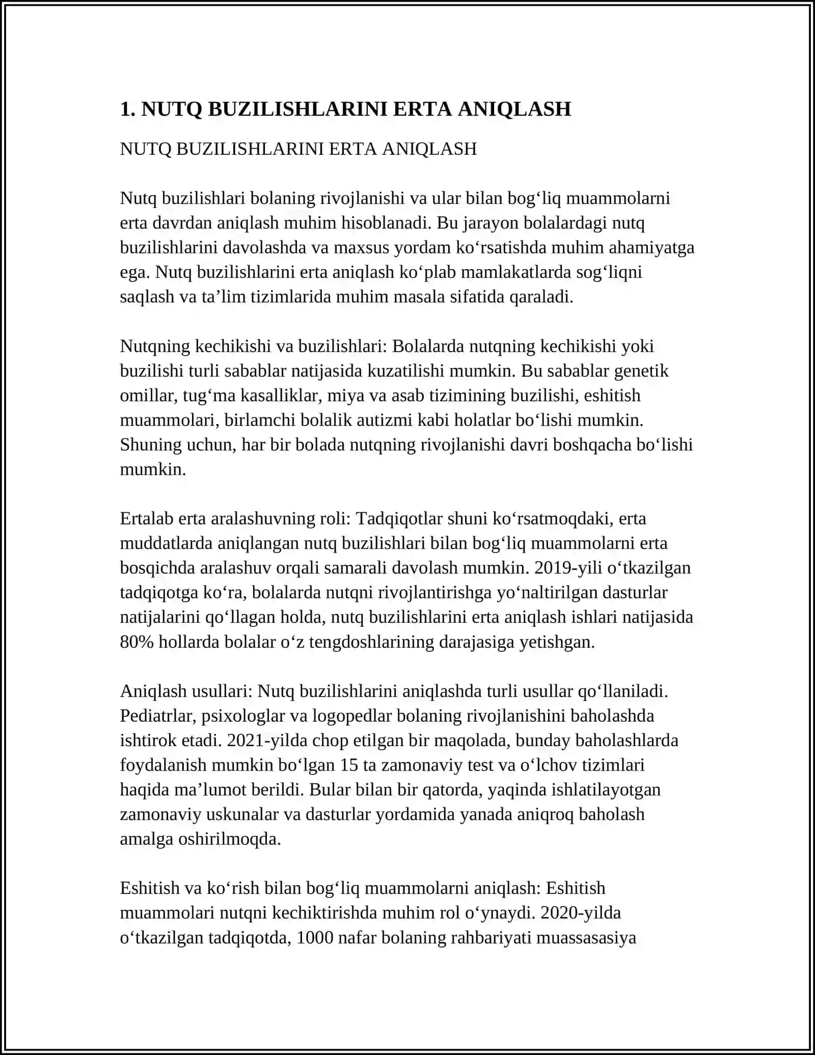 NUTQ BUZILISHLARI PSIXOPROFILAKTIKASI.TA’LIM TIZIMIDA STEAM YONDASHUV 4