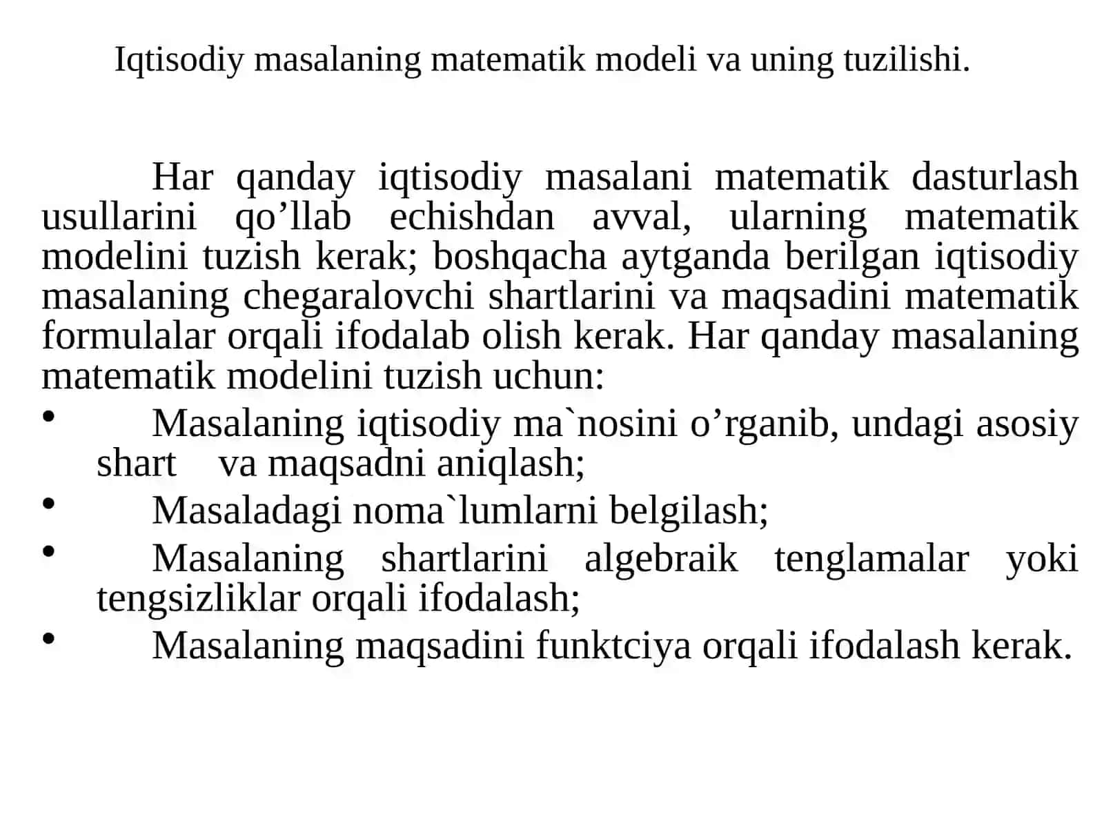 Matematik dasturlashning nazariy asoslari 4