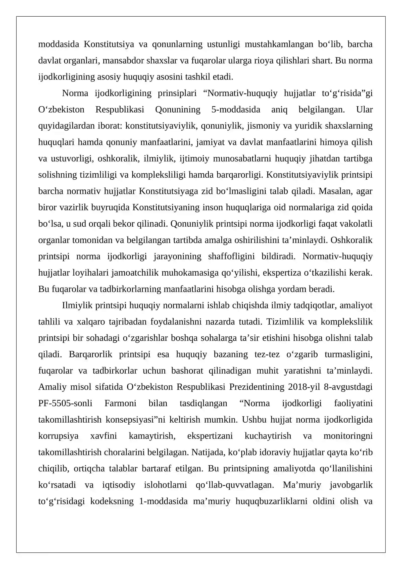 Davlat organlarining norma ijodkorligi faoliyati 4