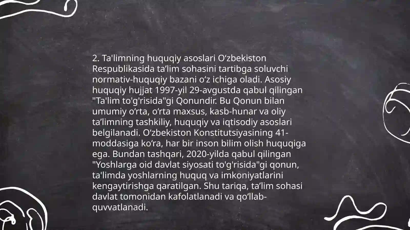 Ta'lim tizimining asosiy maqsadlari 4