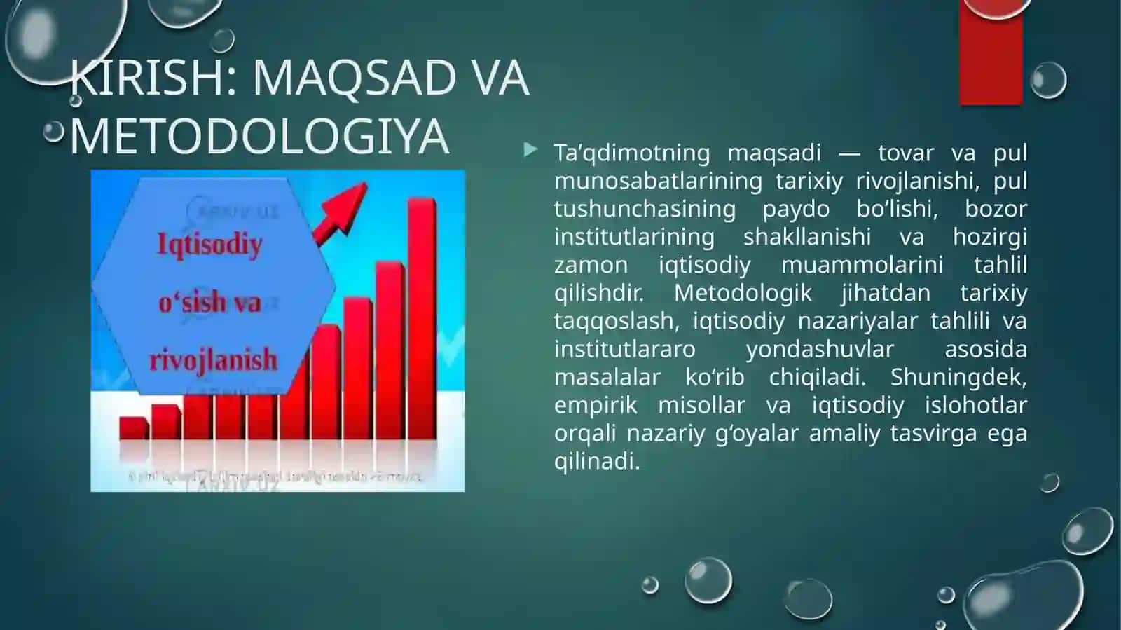 Tovar va Pul Munosabatlari Rivojlanishi Iqtisodiyoti 4