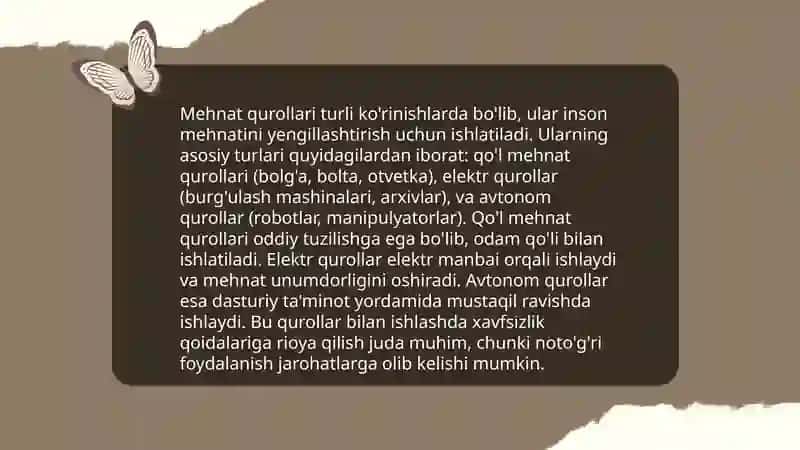 Mehnat ta'limi dasturi 4