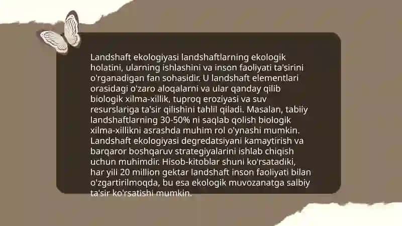 Landshaftlarni tasniflash 4