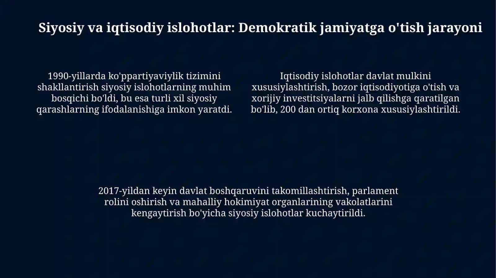 O'zbekistonda demokratik, fuqorolik jamiyatiasoslariningshakllanishi 4