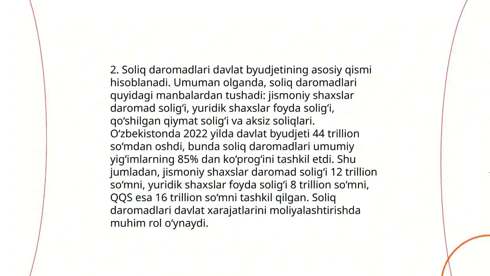 Davlat Byudjetining Daromadlari Tarkibi va Xarajatlari 4