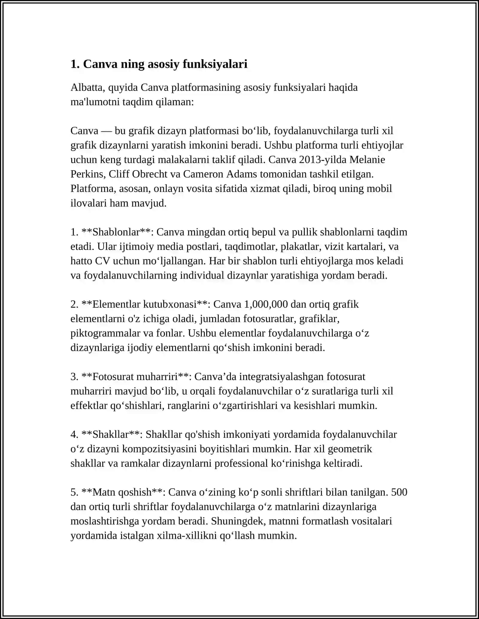 GRAFIK SXEMALAR YARATISH UCHUN ONLAYN SAYTLAR VA PLATFORMALAR 4
