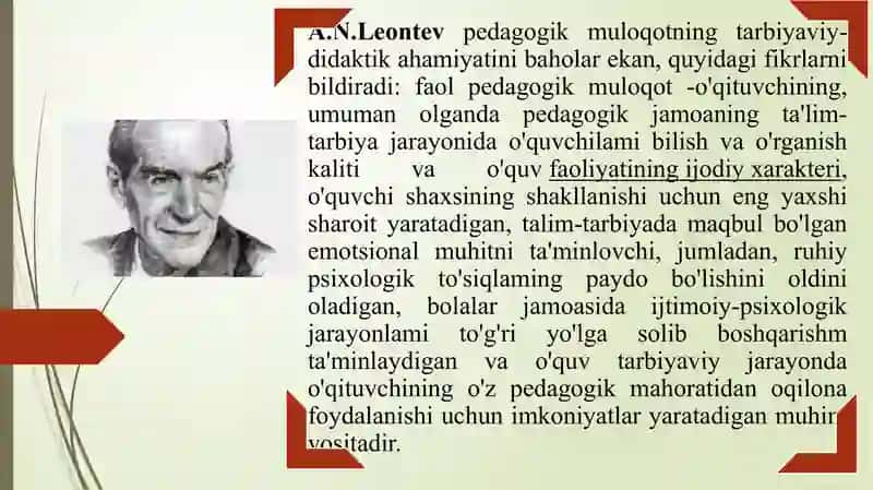O’qtuvchining kasbiy faoliyatida muloqot tizim 4