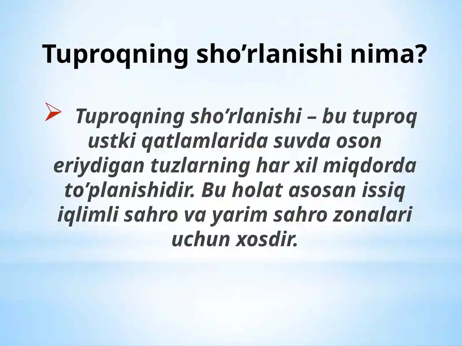 Umurova Intizorning Oʻzbekiston Tuproqlarining Agrokimyoviy Tavsifi 4