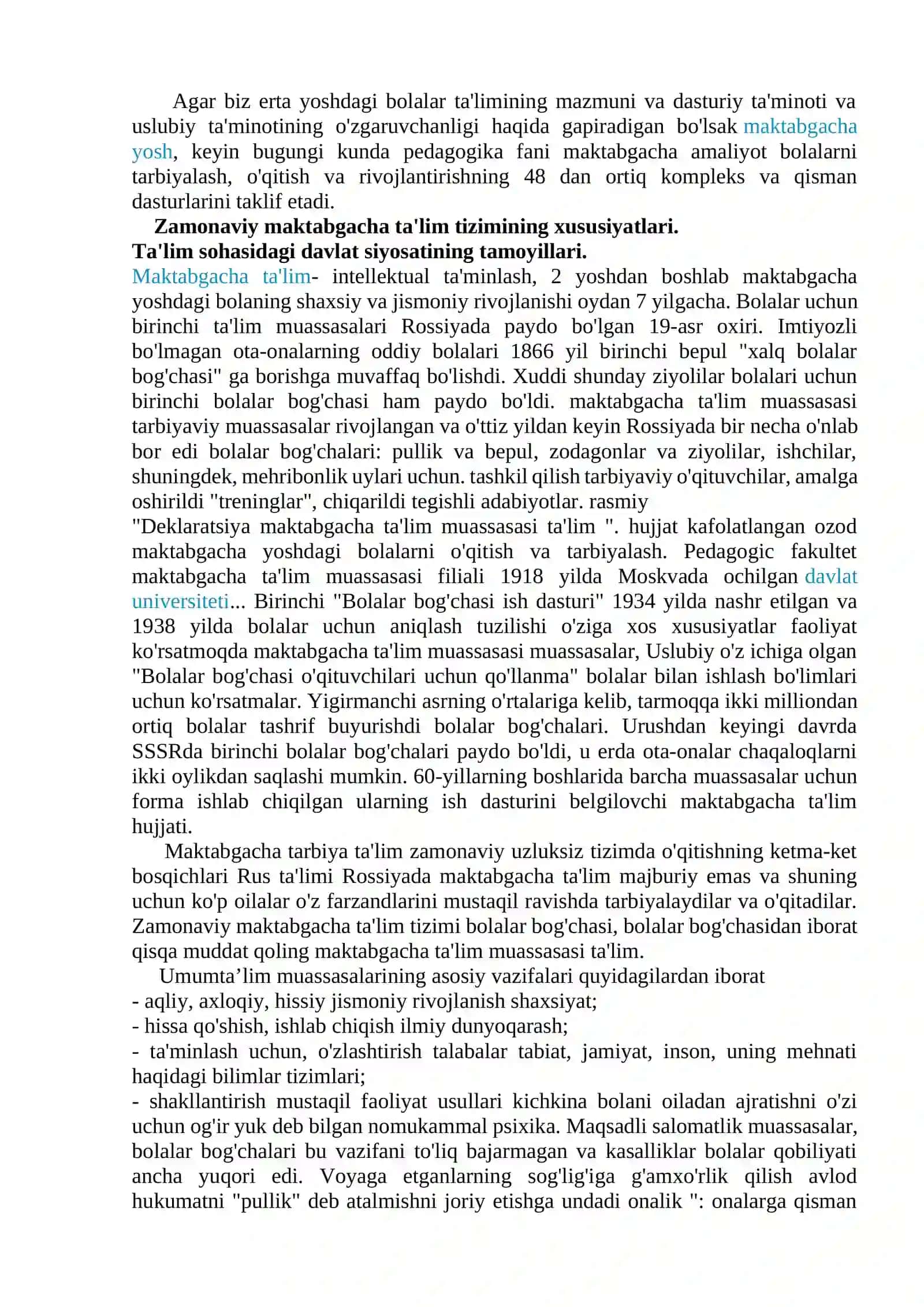 Rossiya va Fransiyada maktabgacha ta’lim hamda ularning qiyosiy tahlili 4
