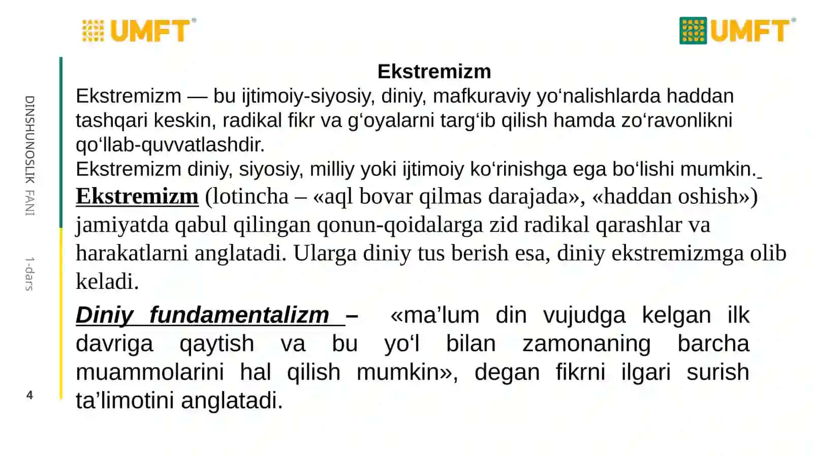 Dinshunoslik 4