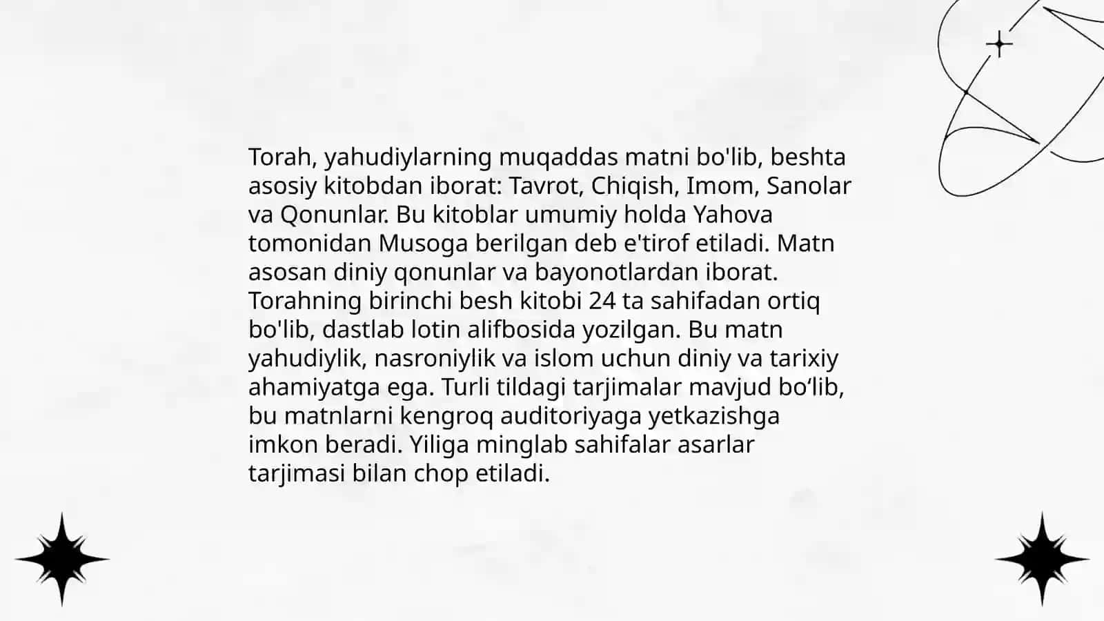 Yahudiylik taʼlimoti va muqaddas kitobi 4