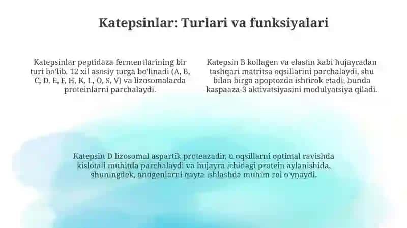 Transaminazalar va Katepsinlar 4
