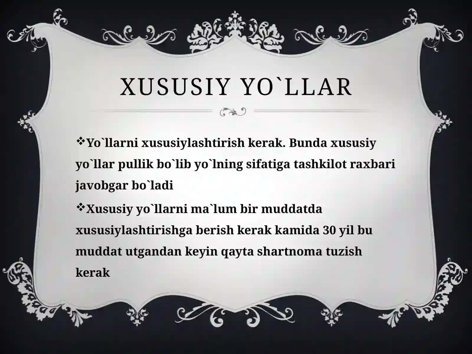 Avtomobilyo`llari 4