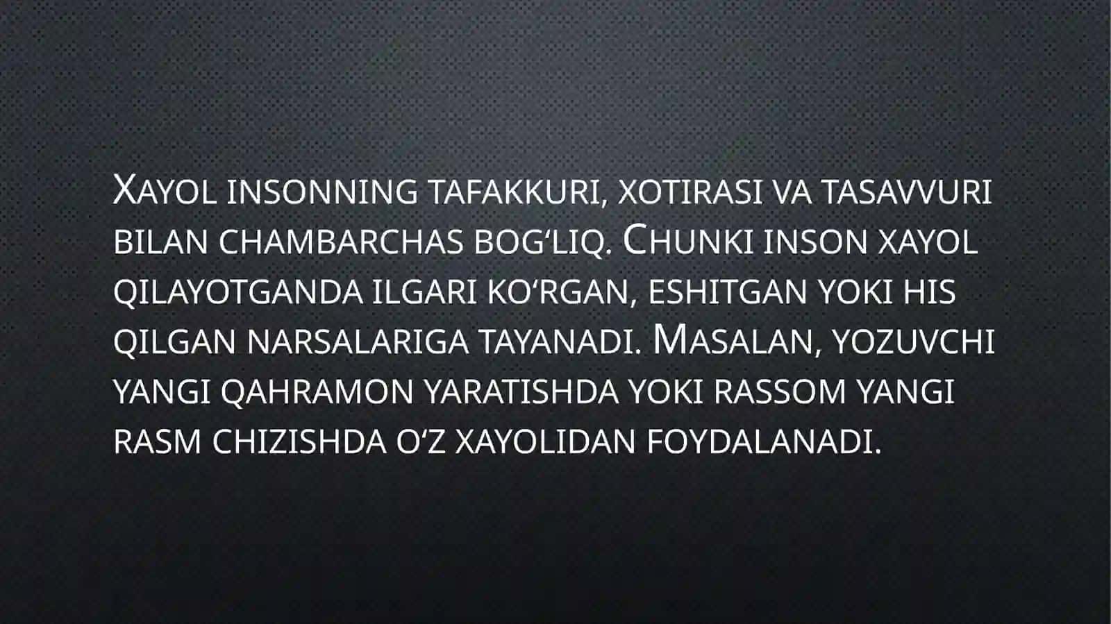 Xayol jarayonlari va xayol turlari 4