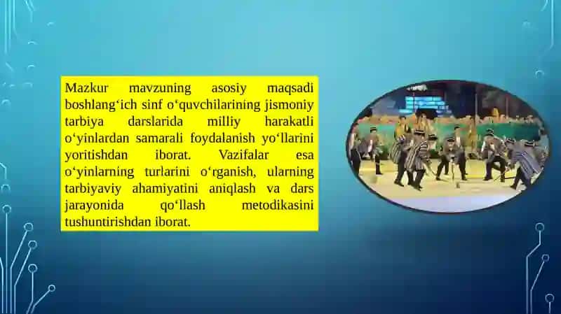 Boshlangʻich sinf oquvchilatining jismoniy tarbiya datslarida qollaniladigan milliy harakatli oʻyinlar 4