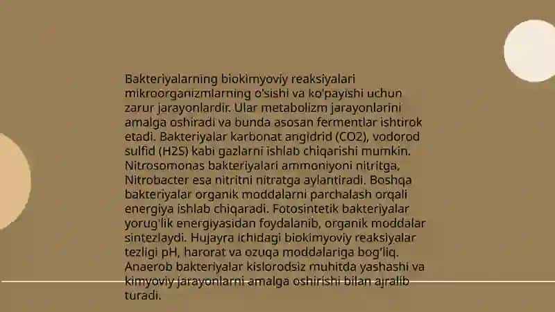 Bakteriyalarni fermentativ, biokimyoviy, serologik, xususiyatlarini oʻrganish, oziq muhitlar 4