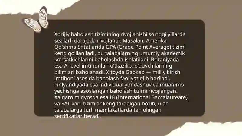 Ona tili va adabiyot fanidan milliy va xorijiy baholash tizimlarining qiyosi 4
