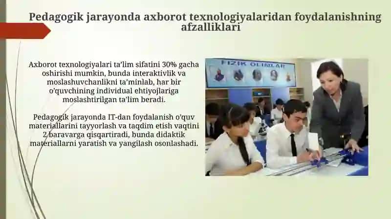 Pedagogik talim jarayonida zamonaviy axborot texnologiyalari 4