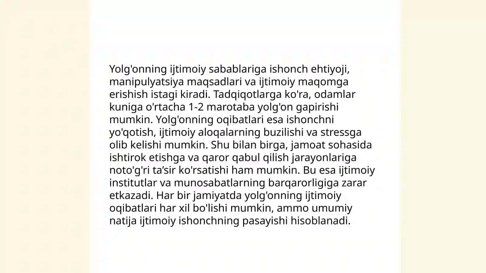 Yolg'on nazariyasi va kelib chiqish sabablari 4