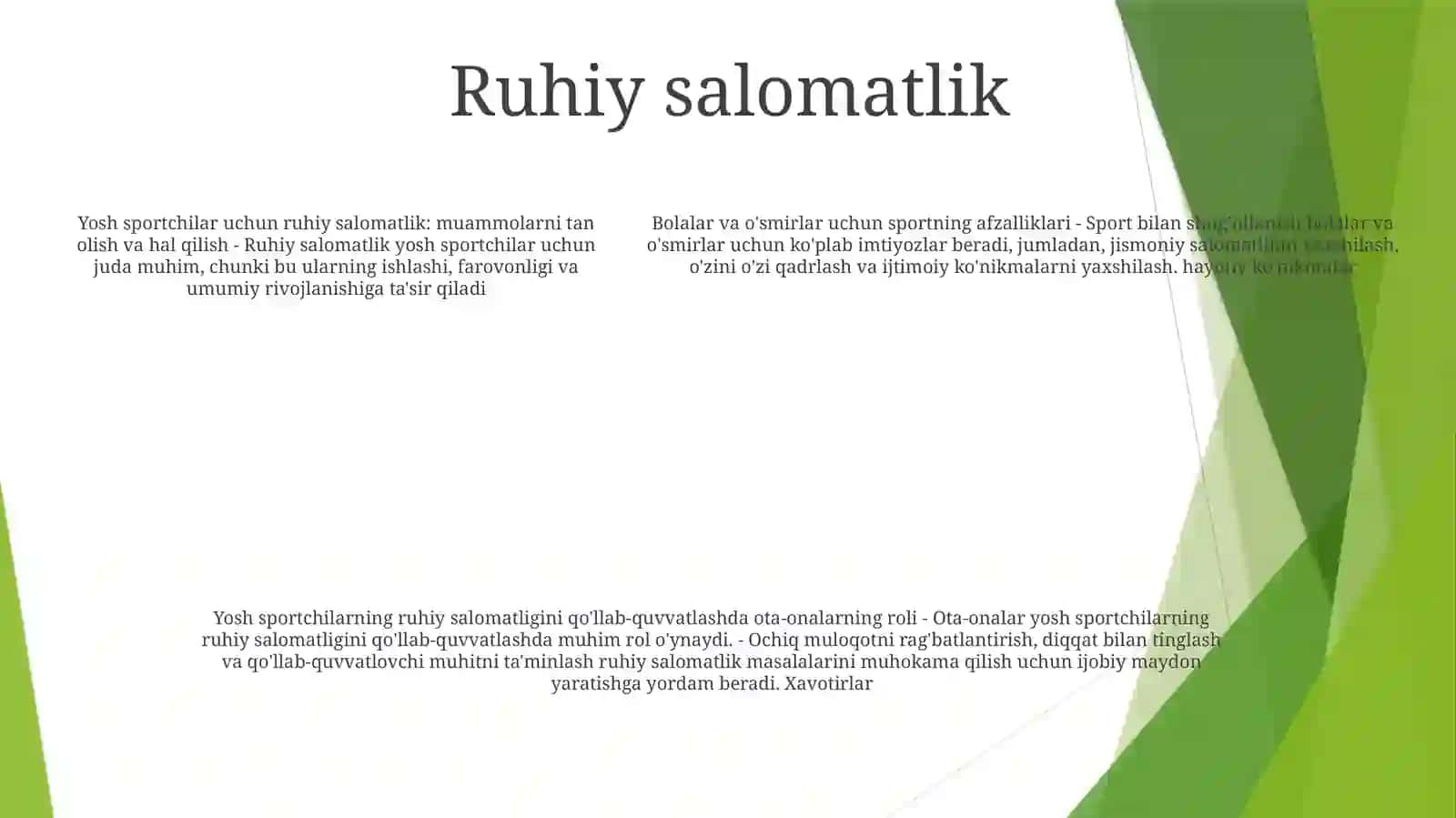 Bolalar Va OʻSmirlar Sporti 4