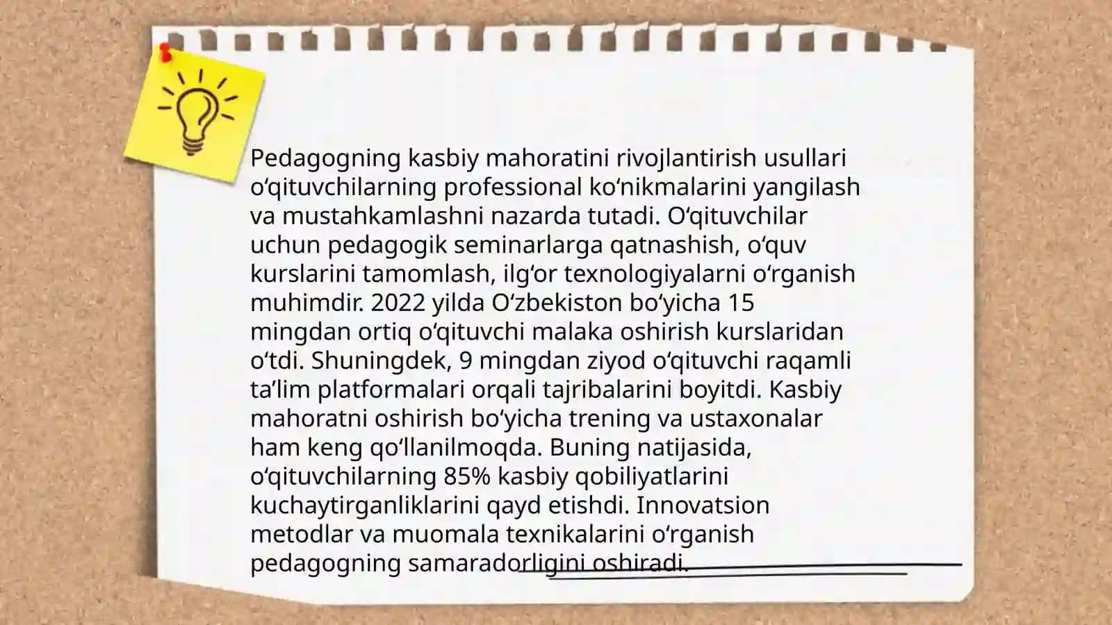 Pedagogning kasbiy mahorati, pedagogik imkoniyatlari va ularning tarkibiy asoslari 4
