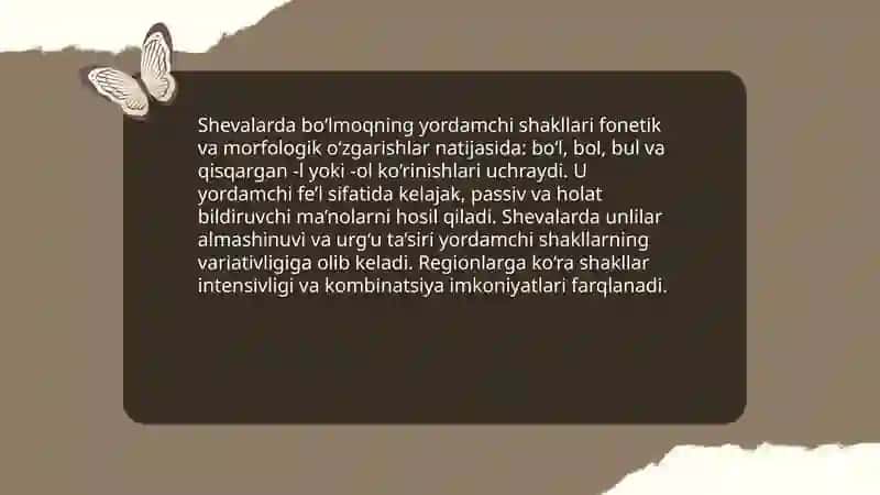 Shevalarda yordamchi so‘zlar 4