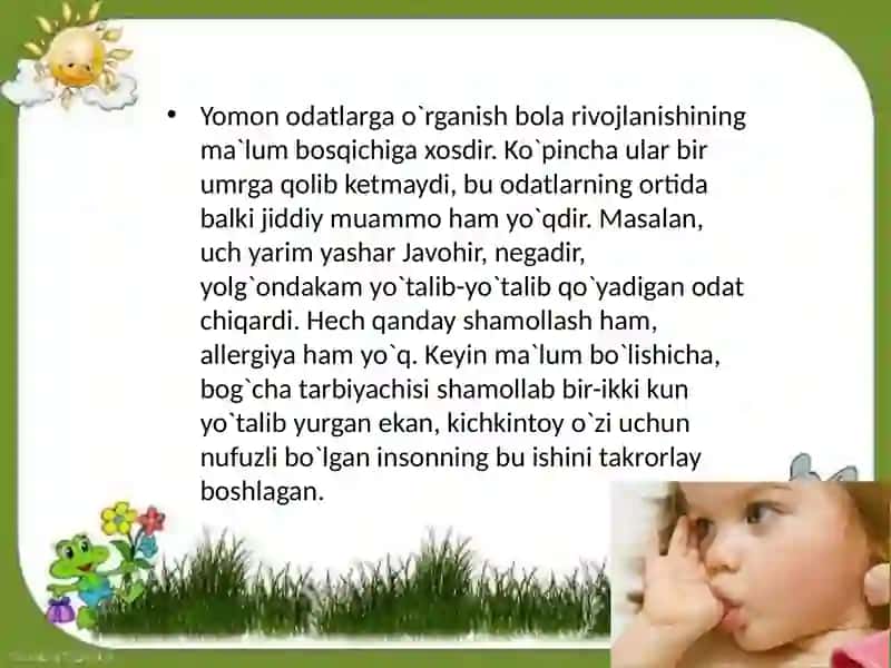 1-5 yoshli bolalarda zarali odatlar 4