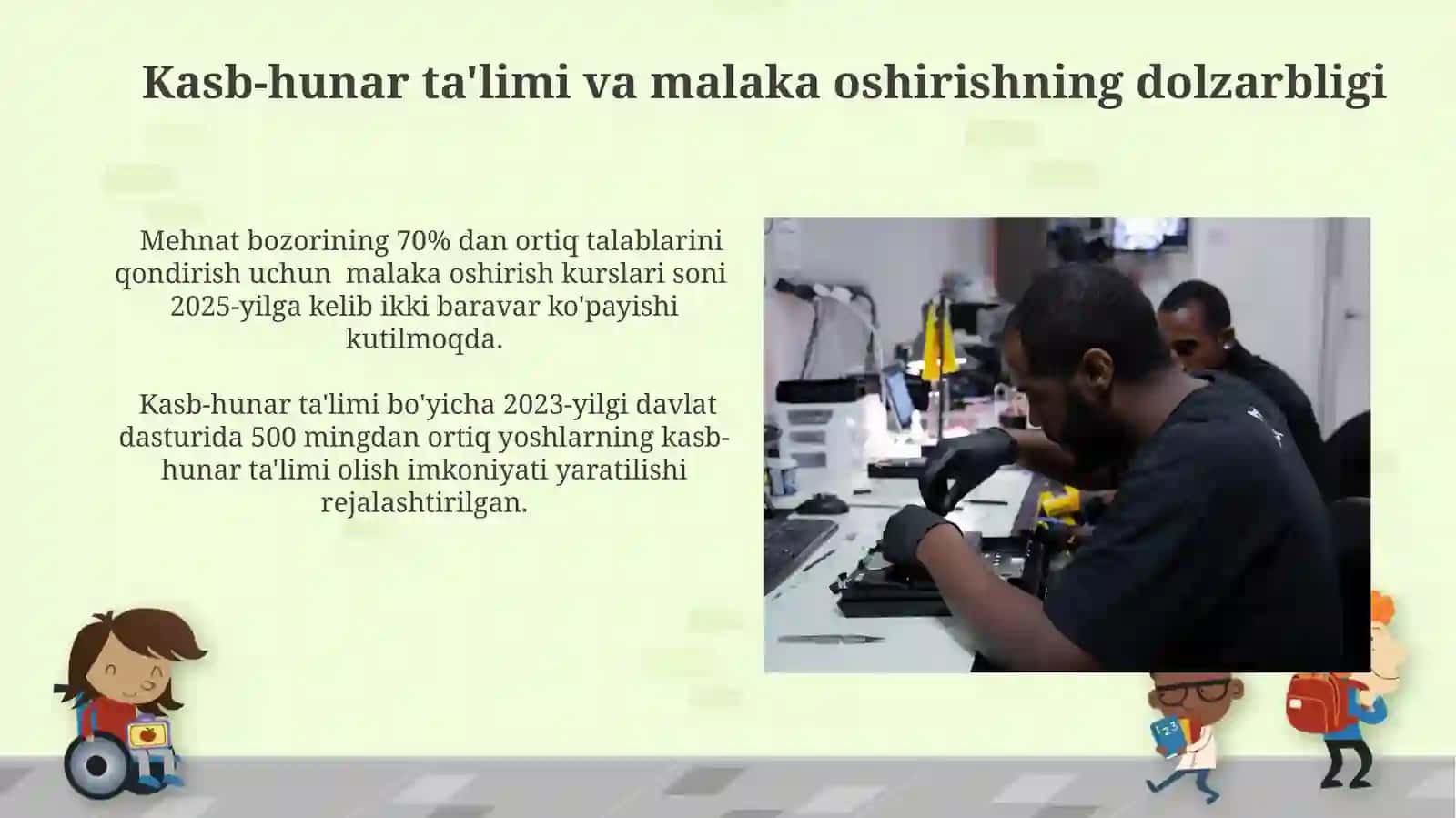 Mehnat bozori talablarini hisobga olish va ta’lim jarayonining muvaffaqiyatli o‘tishini ta’minlash 4
